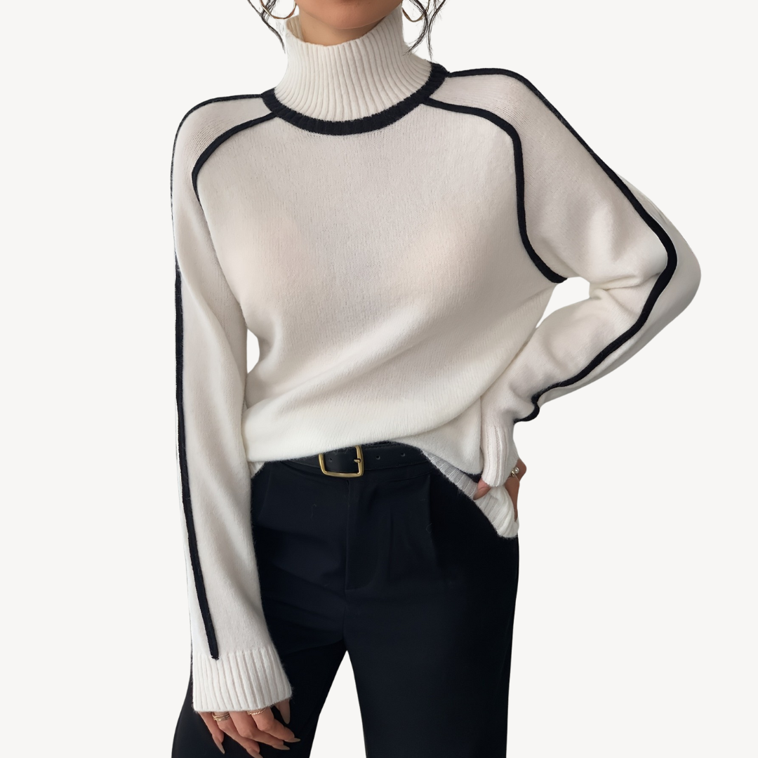 VogeLuxe | Women’s Vintage Striped Knit Sweater 3