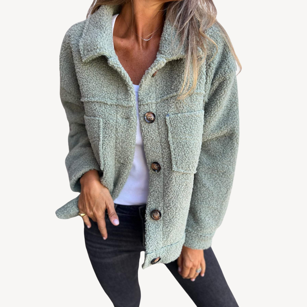 VogeLuxe | Women’s Warm Fleece Cropped Jacket 1