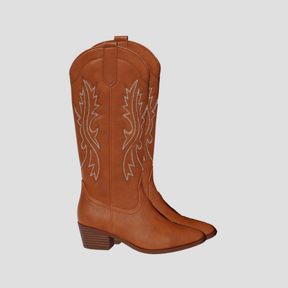 VogeLuxe | Women’s Western Stitch Knee-High Cowboy Boots 1