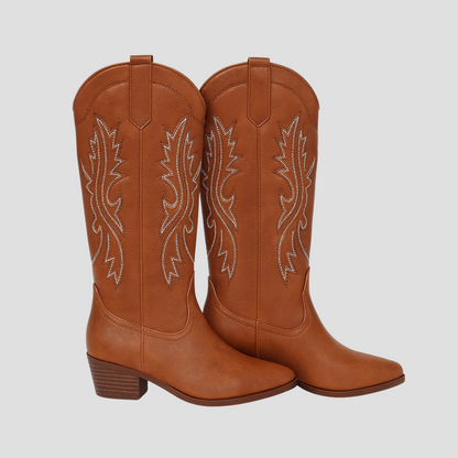 VogeLuxe | Women’s Western Stitch Knee-High Cowboy Boots 2