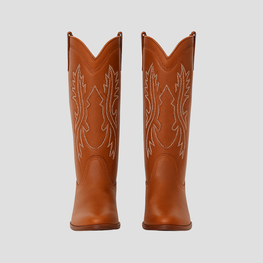 VogeLuxe | Women’s Western Stitch Knee-High Cowboy Boots 3