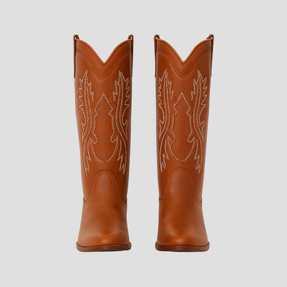VogeLuxe | Women’s Western Stitch Knee-High Cowboy Boots 3