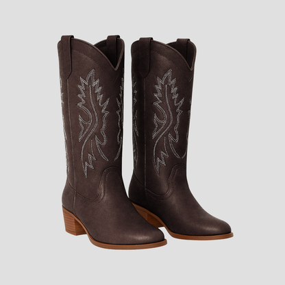VogeLuxe | Women’s Western Stitch Knee-High Cowboy Boots 4