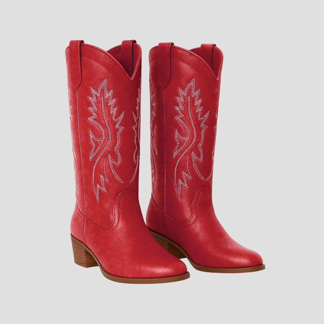 VogeLuxe | Women’s Western Stitch Knee-High Cowboy Boots 5