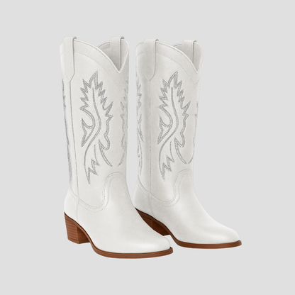 VogeLuxe | Women’s Western Stitch Knee-High Cowboy Boots 8