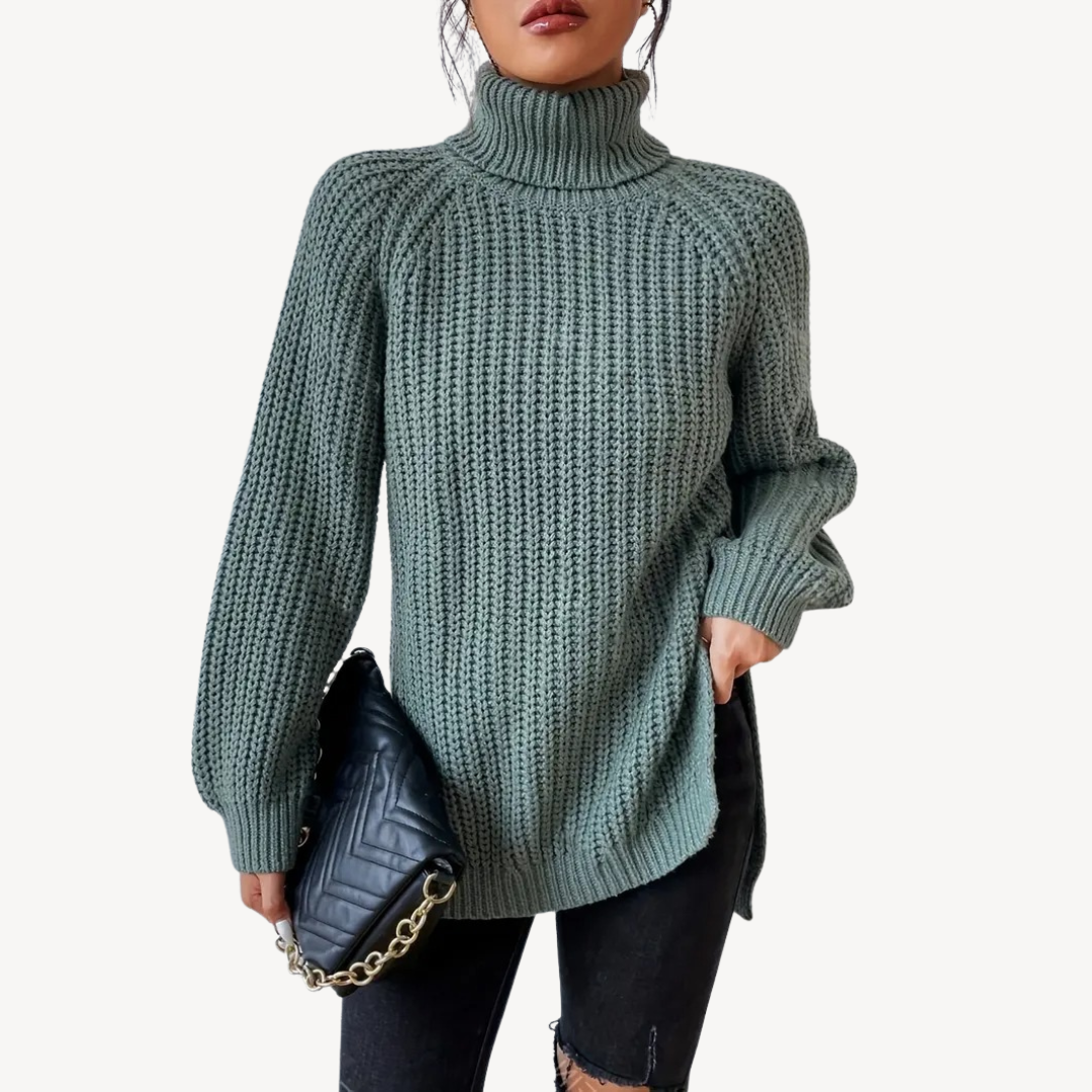 VogeLuxe | Women’s Y2K Turtleneck Knit Sweater 0