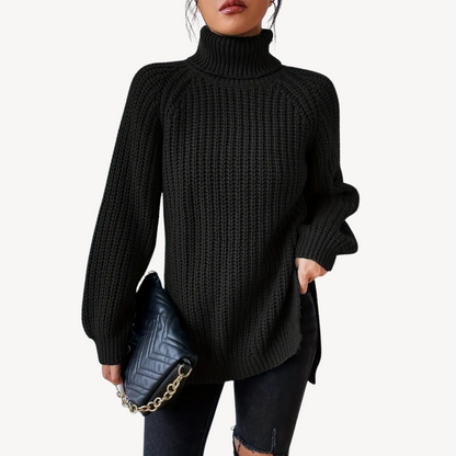 VogeLuxe | Women’s Y2K Turtleneck Knit Sweater 1
