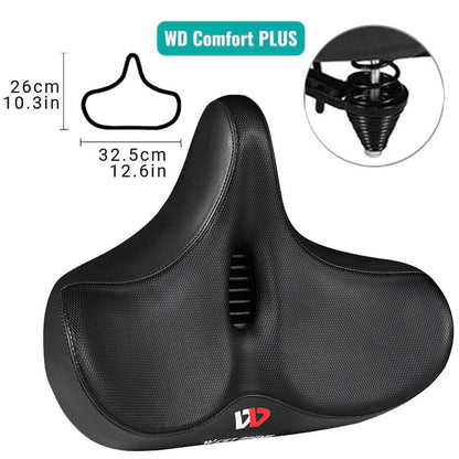 Soft Cushion Extra Wide Bike Seat for Comfortable Rides