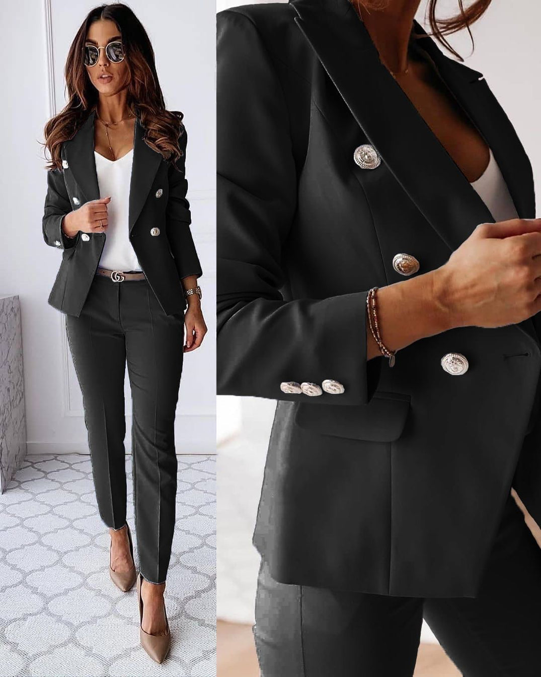 Classic Two Piece Women's Suit Set - Luxivelle