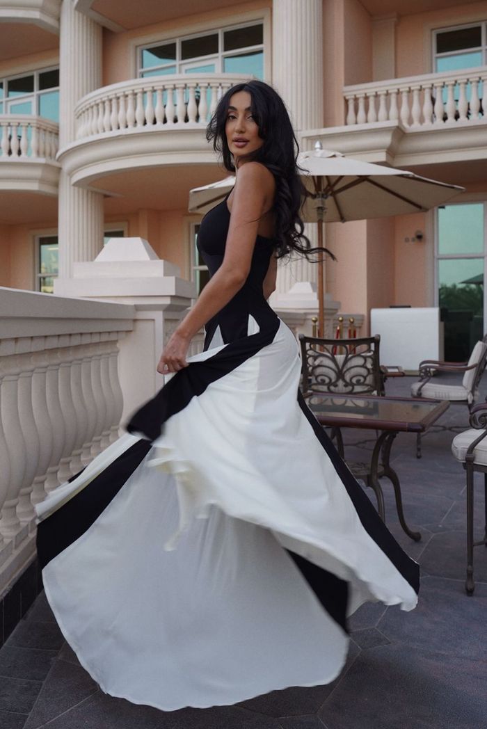 Elegant Long Sleeve Maxi Dress