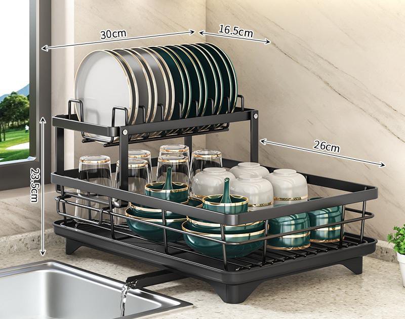 Compact Folding Dish Rack