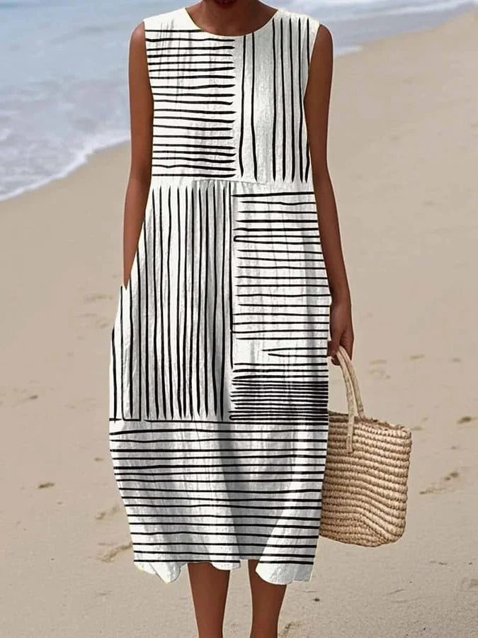 Casual Knee Length Dress - Luxivelle