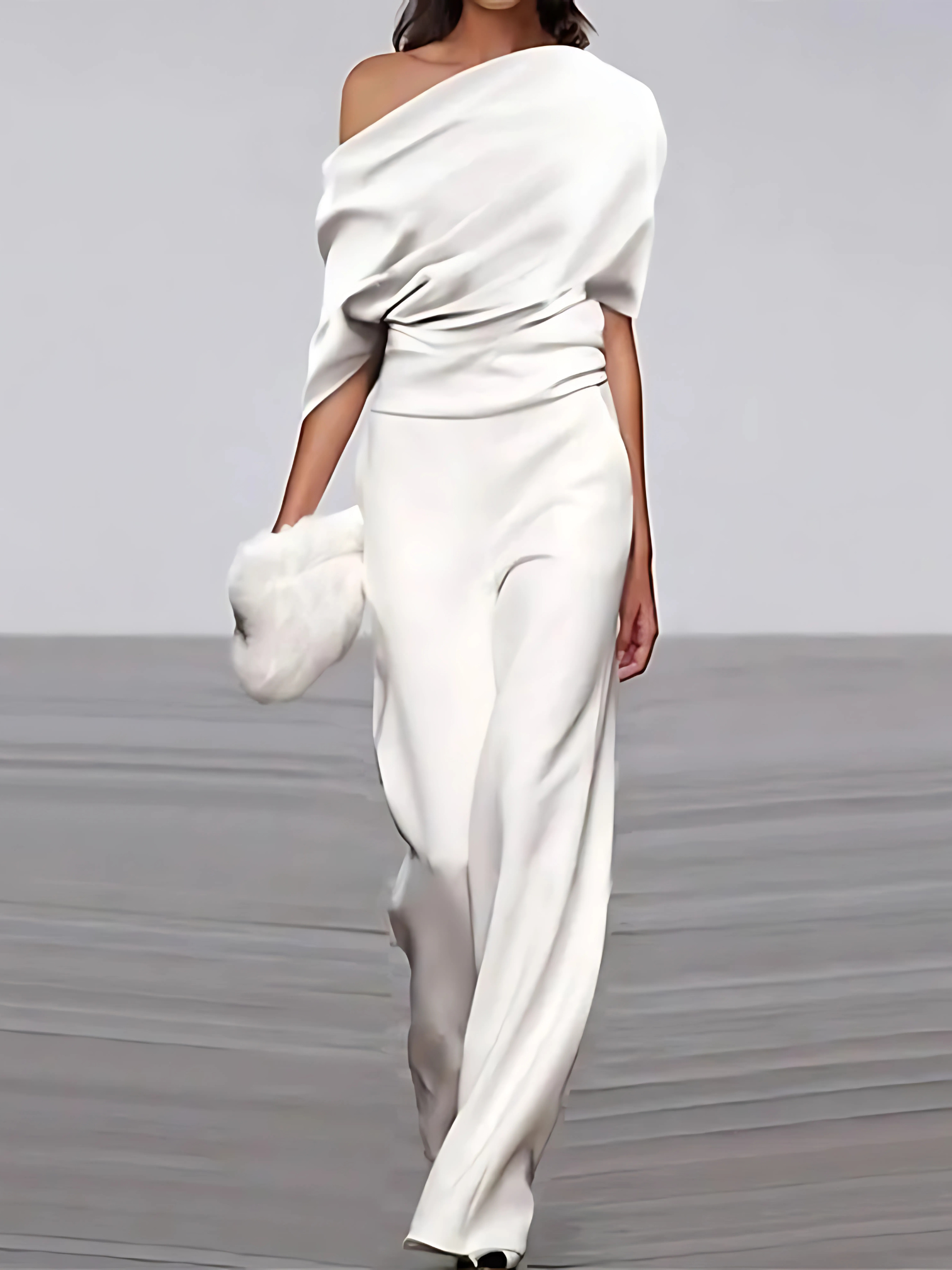 Wide Leg Jumpsuit for Women | Comfortable Fit | White1