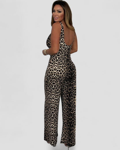 Wide Leg Sleeveless Stretch Jumpsuit for Women 7