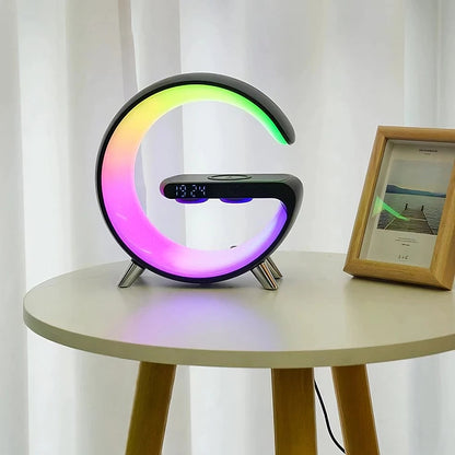 Smart Clock Radio with LED Light and Wireless Charging