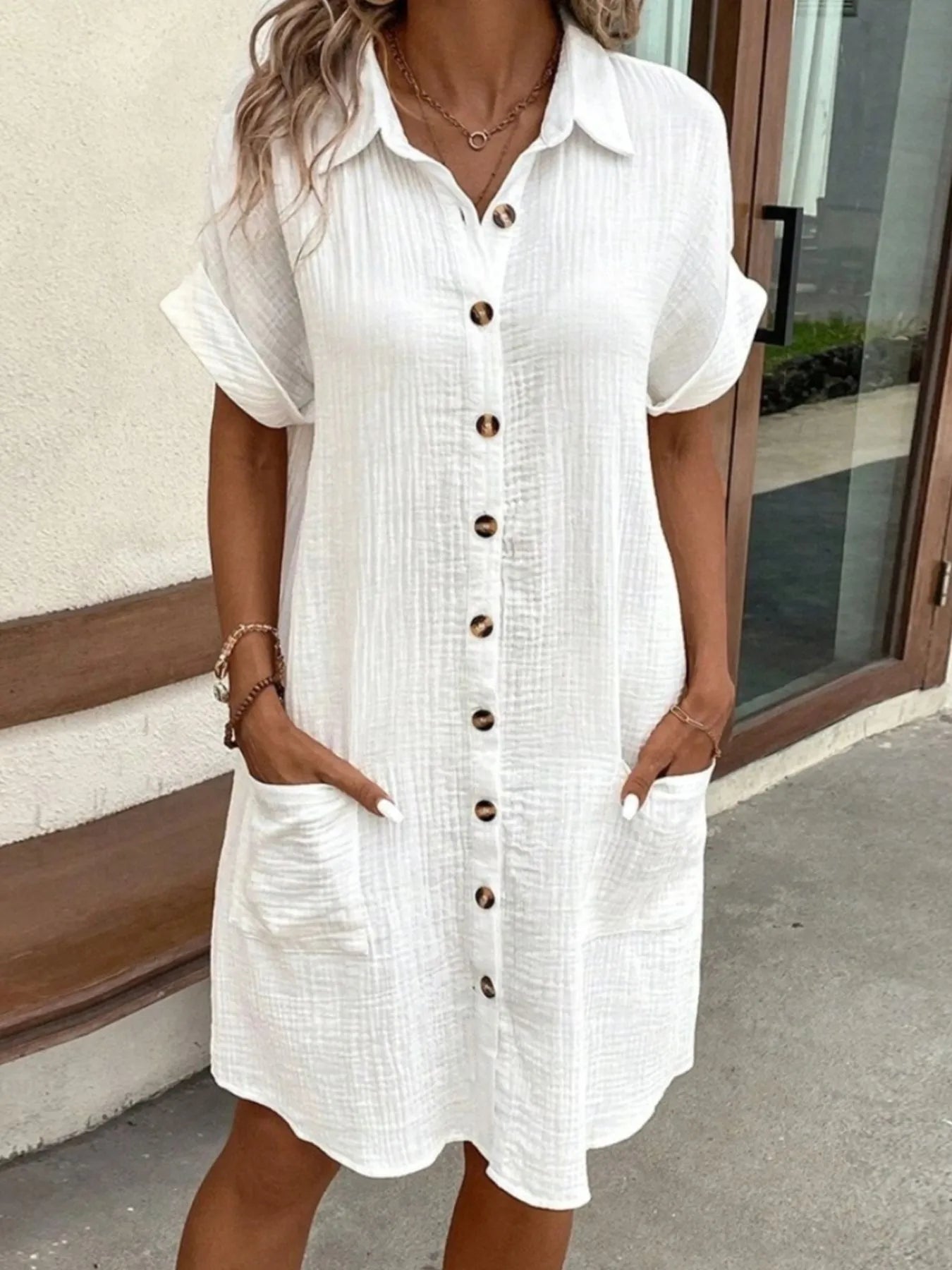 Comfy Summer Dress with Pockets for Women Casual - Luxivelle