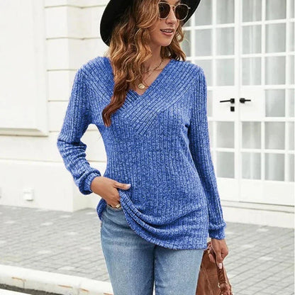 Comfortable Crew Neck Sweater Top