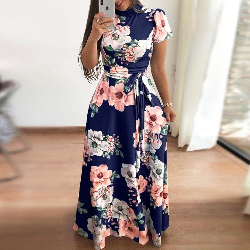 Elegant Floral Maxi Dress for Wedding Guest