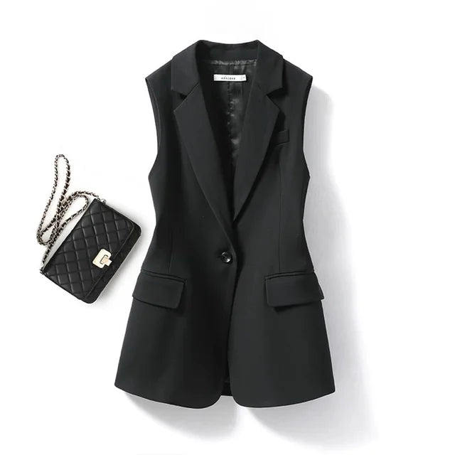 Wendy | Sleeveless Blazer - Elegant Chic Layering Piece for Business and Casual Occasions-2