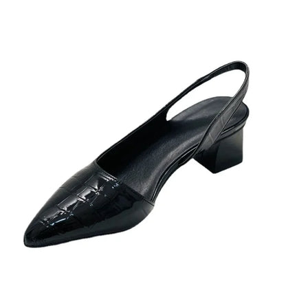 Classic Low Heel Sling Shoes