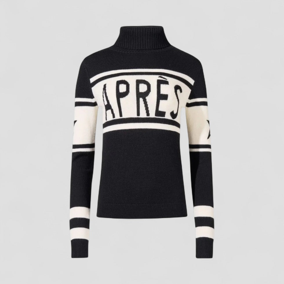 Women's Après Ski Jumper with Turtleneck Merino Wool 0