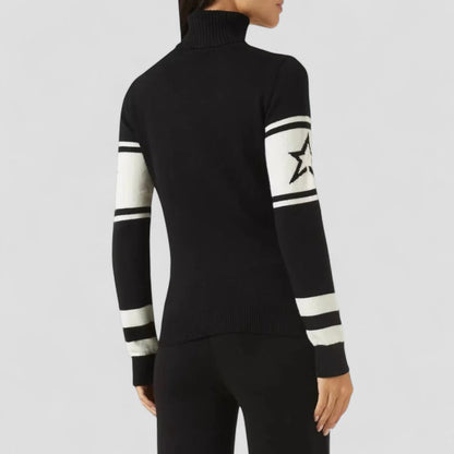 Women's Après Ski Jumper with Turtleneck Merino Wool 2