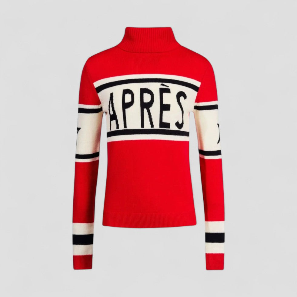 Women's Après Ski Jumper with Turtleneck Merino Wool 3