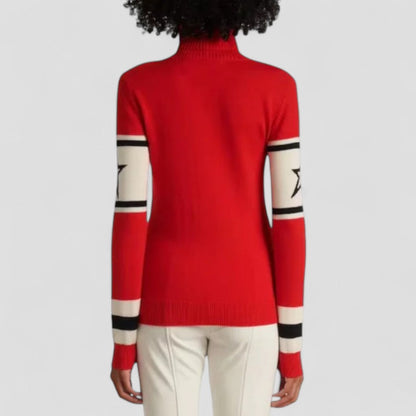 Women's Après Ski Jumper with Turtleneck Merino Wool 5