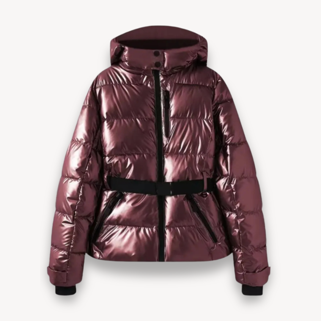 Women's Belted Puffer Jacket 1