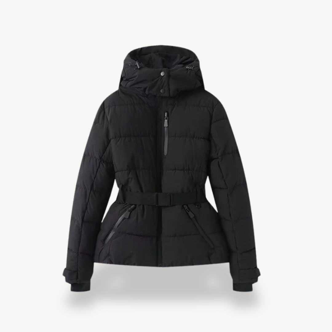 Women's Belted Puffer Jacket 2