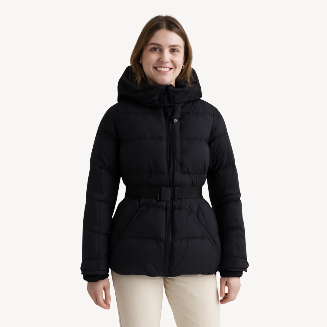 Women's Belted Puffer Jacket 4