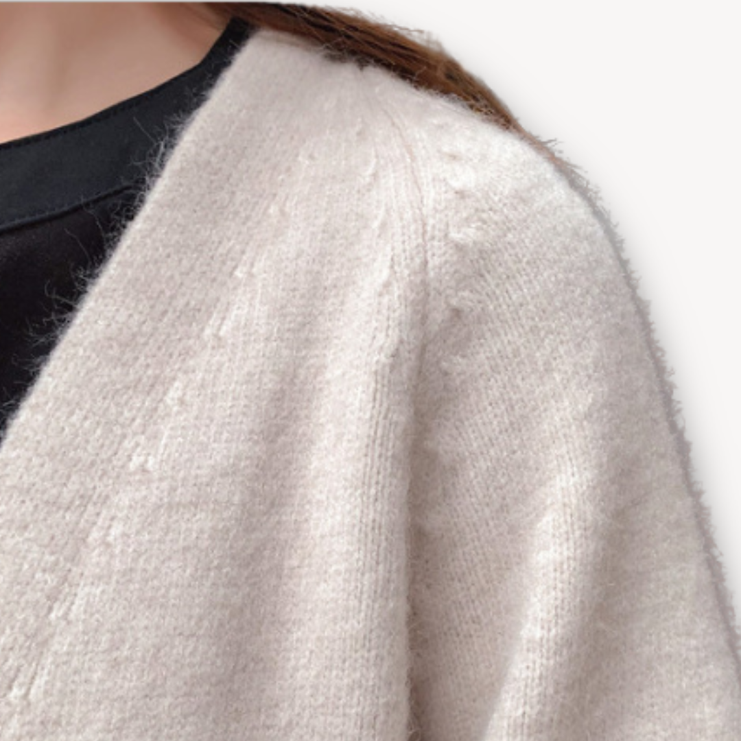 Women's Cashmere Cardigan - Long Open Front 7