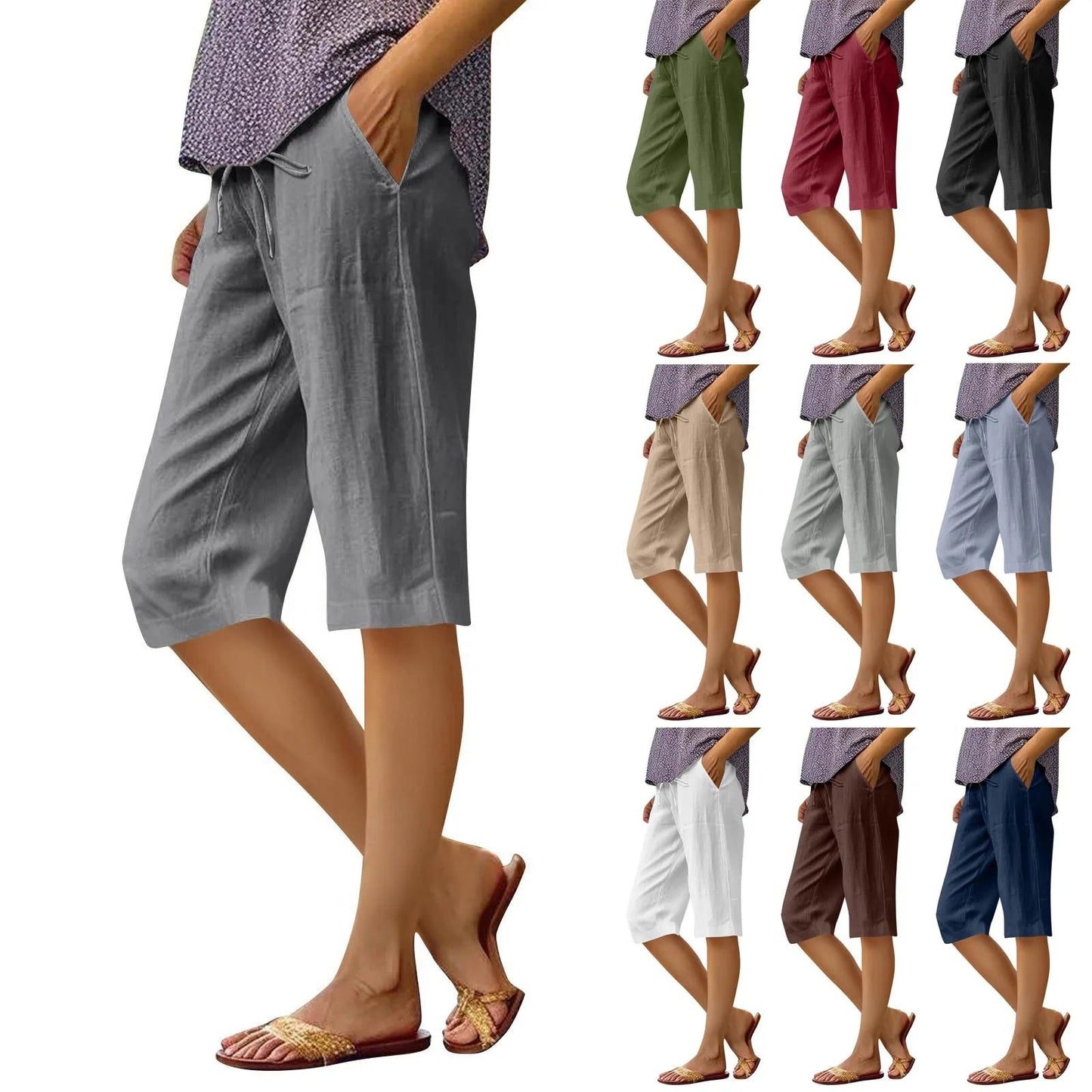 Comfortable Women's Summer Shorts with Pockets