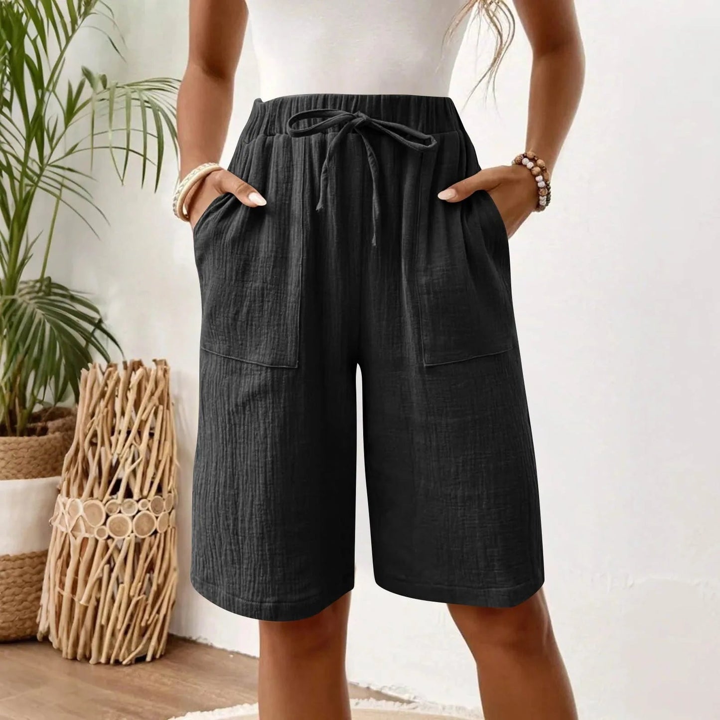 Comfortable Women's Summer Shorts with Pockets