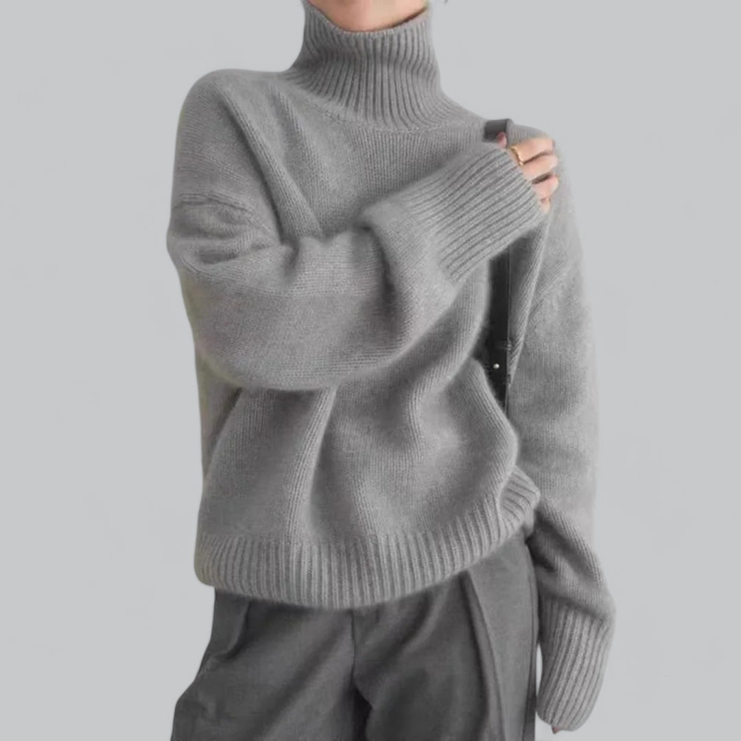 Women's Classy Sweater Turtle Neck Pullover 5