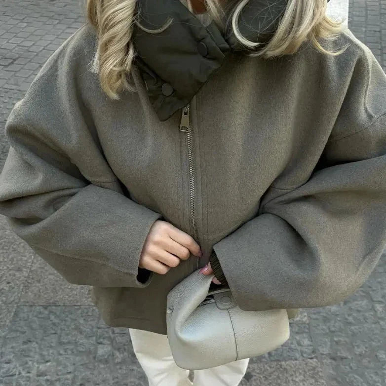 Relaxed Fit Women's Hoodie Coat