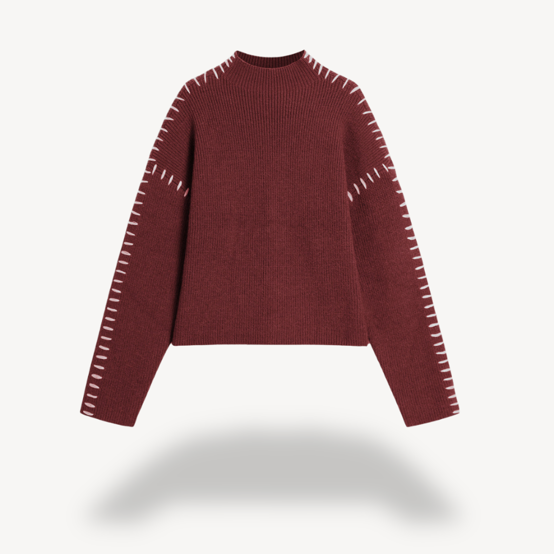 Women's Knit Stitch Detail Sweater 0