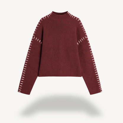 Women's Knit Stitch Detail Sweater 0