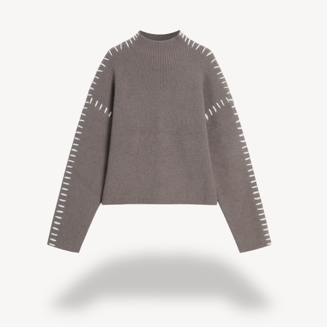 Women's Knit Stitch Detail Sweater 2