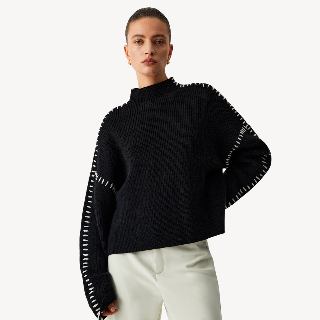 Women's Knit Stitch Detail Sweater 3