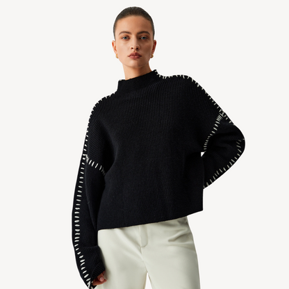 Women's Knit Stitch Detail Sweater 3