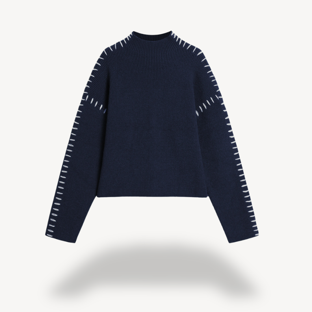 Women's Knit Stitch Detail Sweater 4