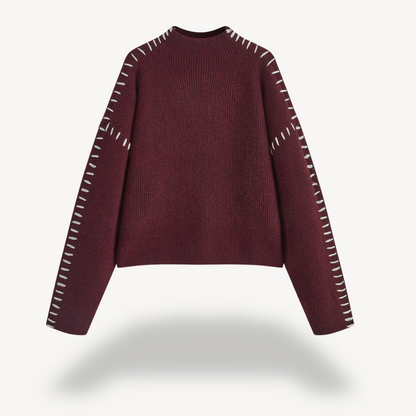 Women's Knit Stitch Detail Sweater 7