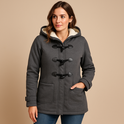 Warm Hooded Women's Parka Coat