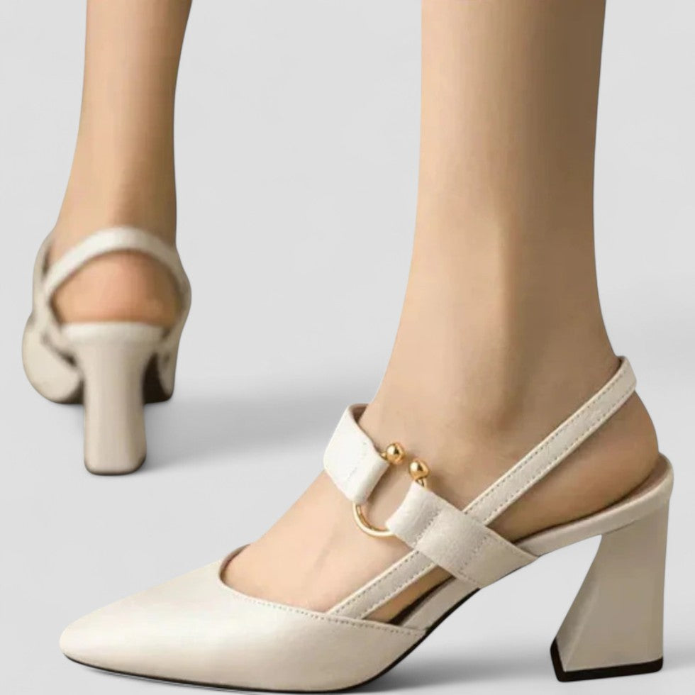 Women’s Orthopedic Block Heel Slingback Shoes 2