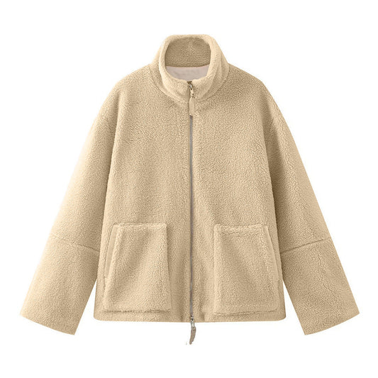 Warm Women's Parka Jacket with Faux Fur Collar - Luxivelle