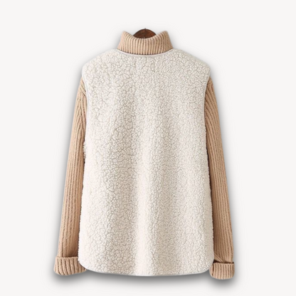 Women's Sherpa Fleece Vest - Soft Plush Sleeveless Jacket with Pockets - Casual Winter Wear 4