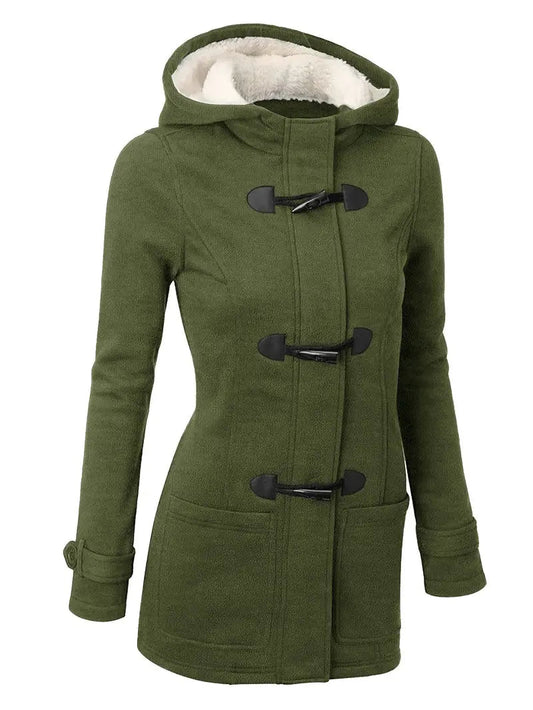 Classic Ladies Wool Overcoat - Luxivelle