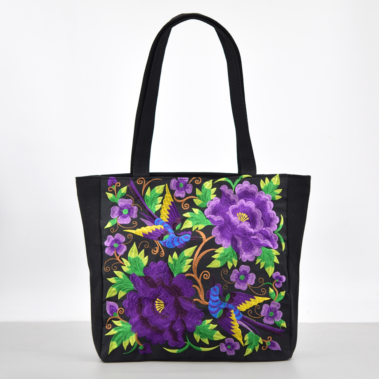 Large Summer Tote Bag Floral Design
