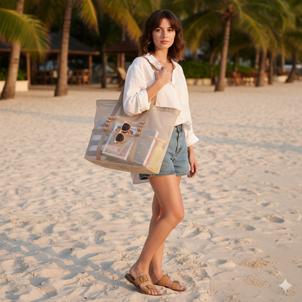 Big Summer Mesh Shopping Bag